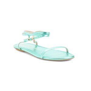 STUART WEITZMAN Capri Made In Brazil Leather Flat Sandals